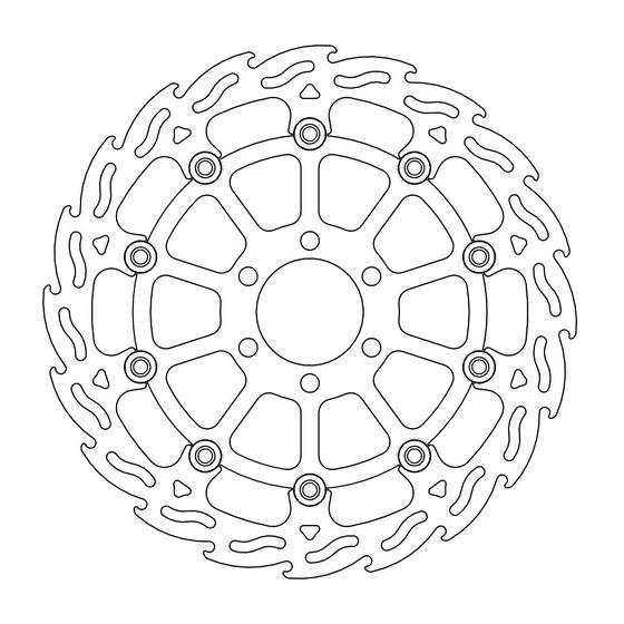 125 DUKE (2011 - 2022) flame front brake disc | MOTO-MASTER