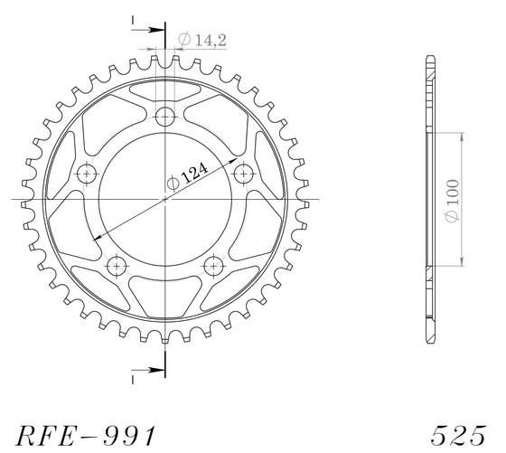 990 SUPER DUKE (2005 - 2013) supersprox / jt rear sprocket 898.38 | Supersprox