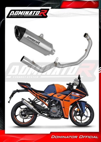 RC 390 (2022 - 2023) full exhaust system silencer hp8 + db killer | Dominator