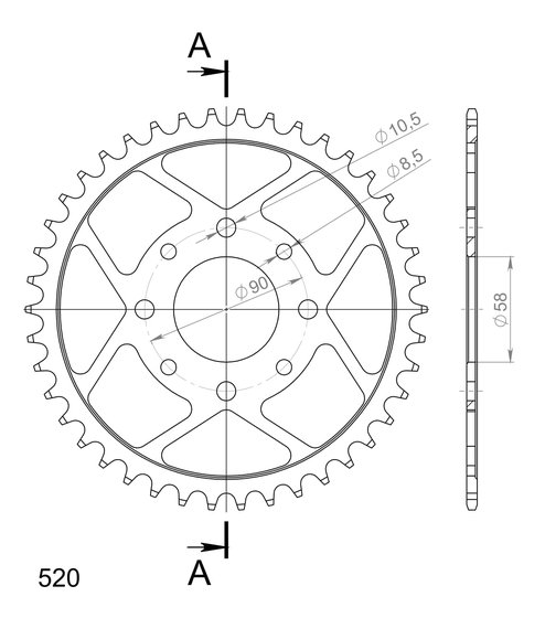 200 DUKE (2012 - 2016) supersprox / jt rear sprocket 273.42 | Supersprox