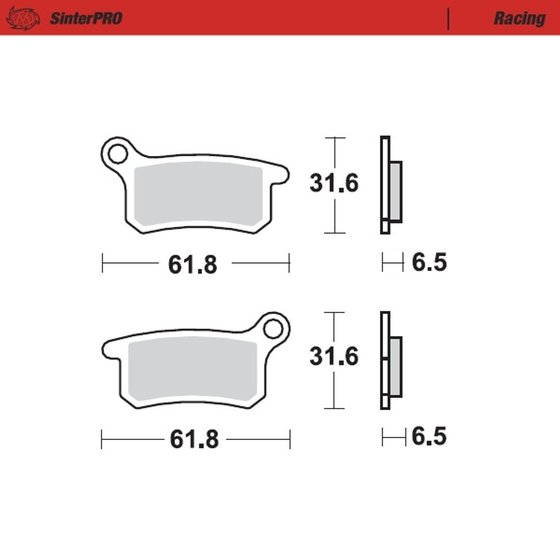 85 SX (2004 - 2011) sintered metal racing brake pads | MOTO-MASTER