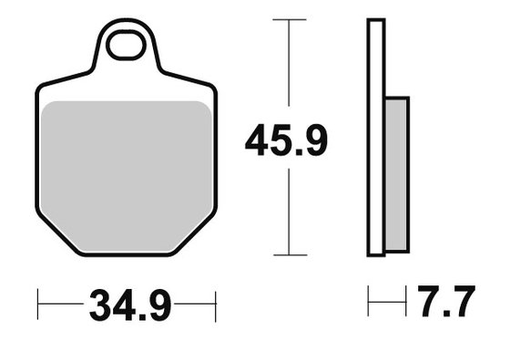 450 SX-F (2007 - 2012) brakepads racing sintered | SBS