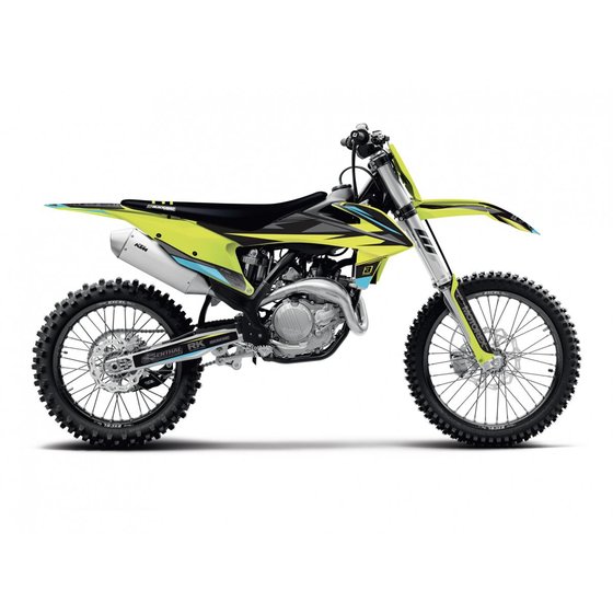 450 SX-F FACTORY EDITION (2019 - 2022) complete sticker set and seat cover | BLACKBIRD