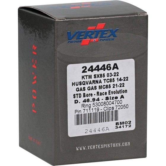 85 SX (2003 - 2023) cast race piston kit | Vertex