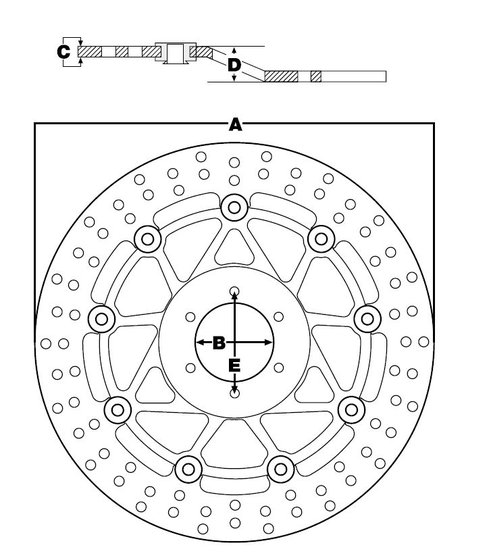 250 SX (1990 - 2022) fixed wave brake rotor | TRW