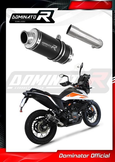 390 ADVENTURE (2020 - 2022) exhaust silencer gp1 black | Dominator