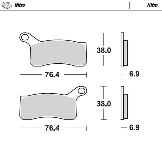 525 XC ATV (2008 - 2013) nitro atv brake pad | MOTO-MASTER