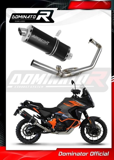 1290 SUPER ADVENTURE (2021 - 2022) full exhaust system silencer p7 black | Dominator