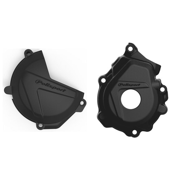 350 XC-F (2016 - 2022) alternator cover and clutch cover protection set | POLISPORT