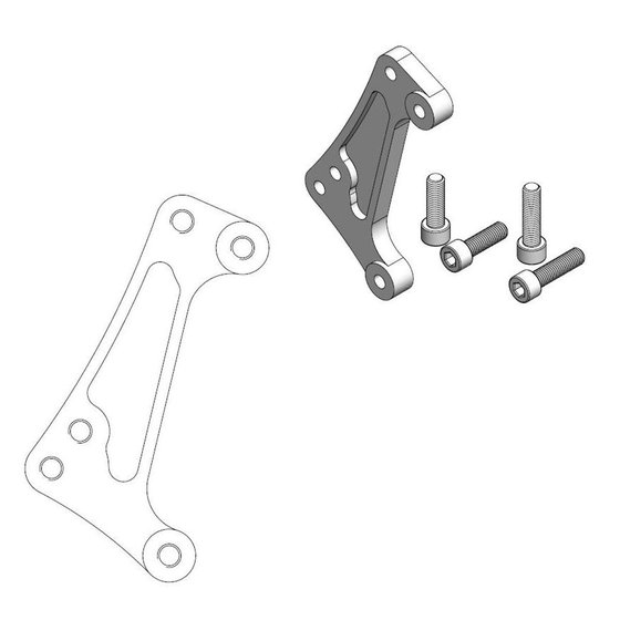 300 EXC (2000 - 2023) brake caliper relocation bracket | MOTO-MASTER