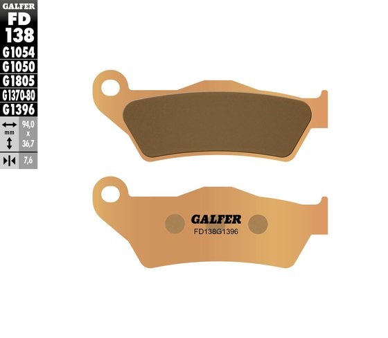 300 EXC (2003 - 2023) street sinter brake pads - front | GALFER