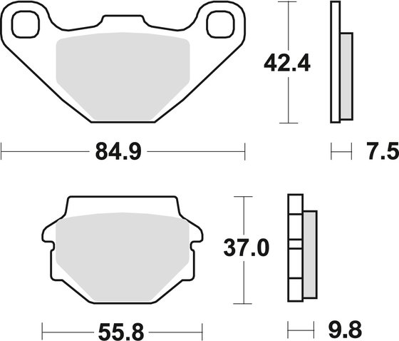 600 LC4 (1988 - 1993) sintered metal brake pad | TRW