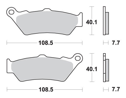 640 LC4 ADVENTURE (2005 - 2007) brakepads sintered rear | SBS