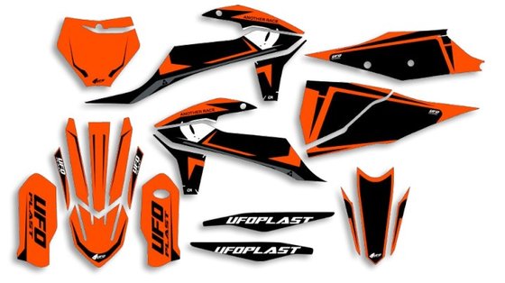 125 SX (2019 - 2022) ufo graphic kit sx/sx-f 125/450 2019- apodis orange | UFO