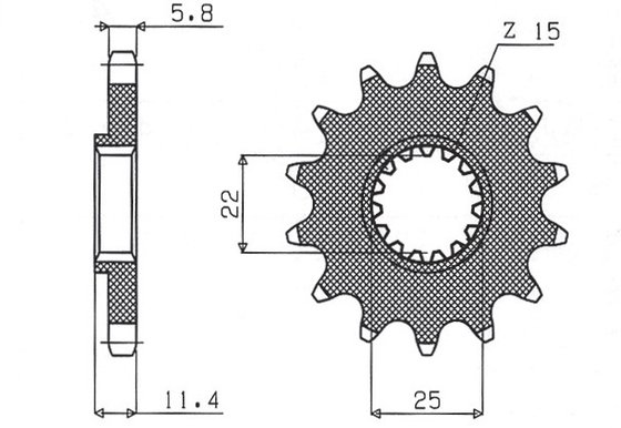 690 SMC (2007 - 2017) 16t 520 pitch black steel front sprocket | SUNSTAR SPROCKETS