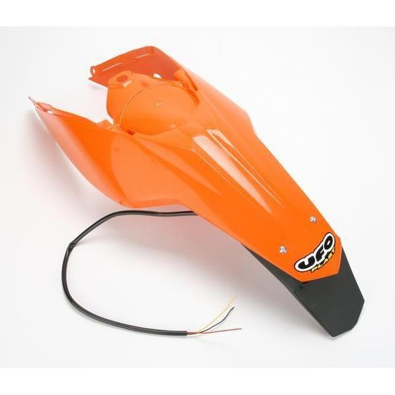 250 SX-F (2011 - 2022) enduro rear fender with led light for ktm sx/sx-f (orange) | UFO