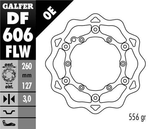 250 EXC (1993 - 2023) float wave brake rotor | GALFER