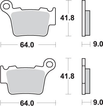 350 SX-F (2011 - 2023) brakepads sintered offroad | SBS