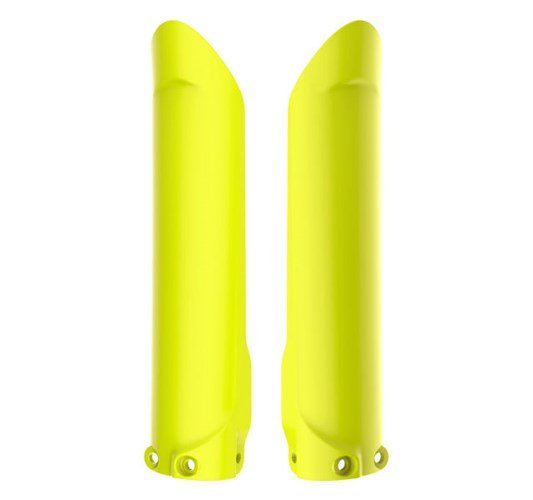 450 SX-F (2015 - 2019) fork guards - flo yellow | POLISPORT