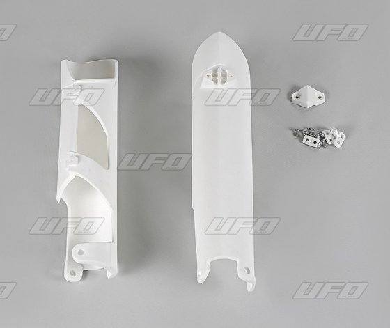 250 EXC F (2007 - 2016) fork slider protectors white | UFO