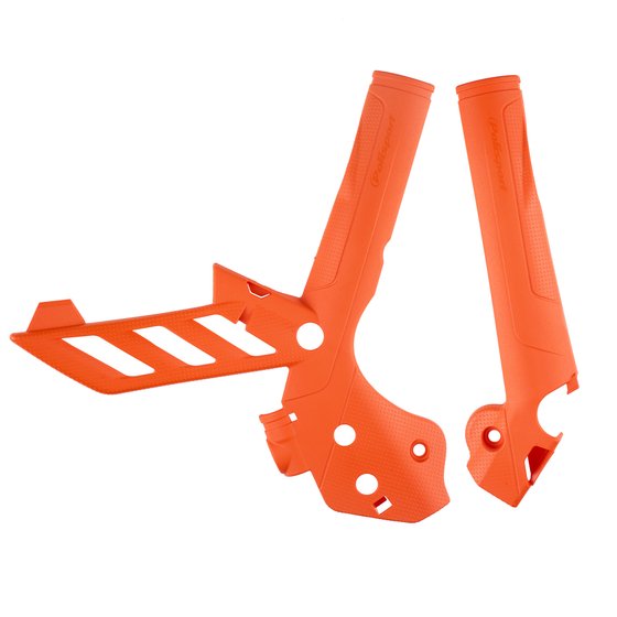 250 XC (2011 - 2015) frame guard for ktm sxf 2011-2015 orange | POLISPORT