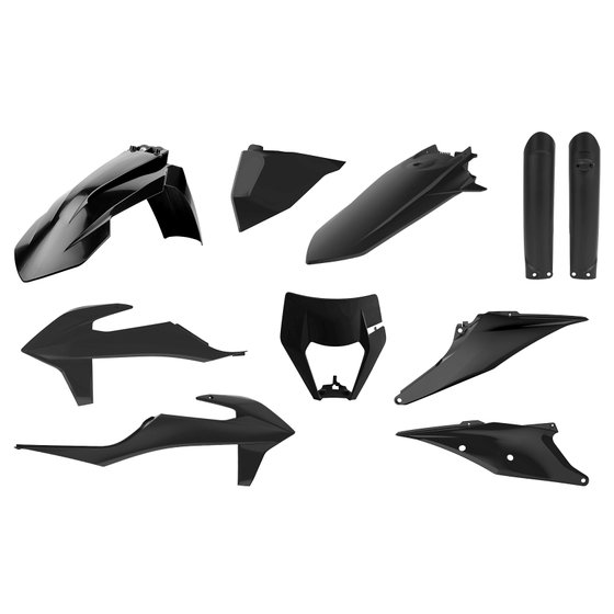 250 EXC F (2020 - 2023) offroad bike bodykit in black for exc/excf 20-23 | POLISPORT