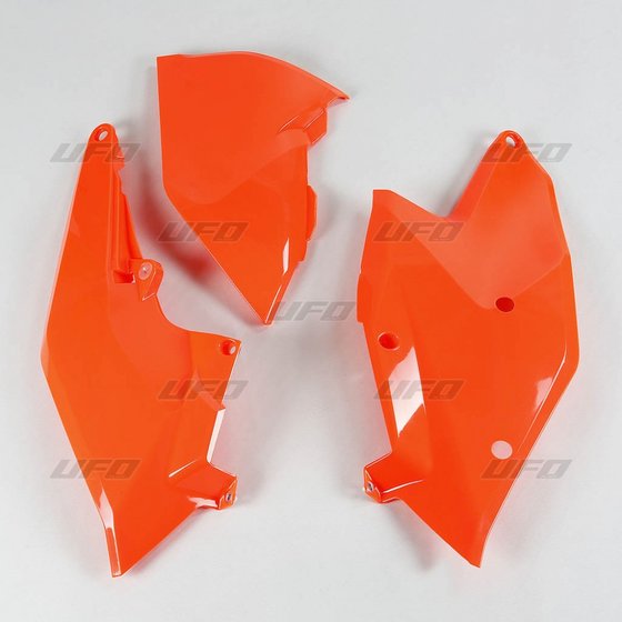 250 EXC (2006 - 2019) fluorescent orange side panels with airbox cover for ktm sx/sx-f/exc | UFO