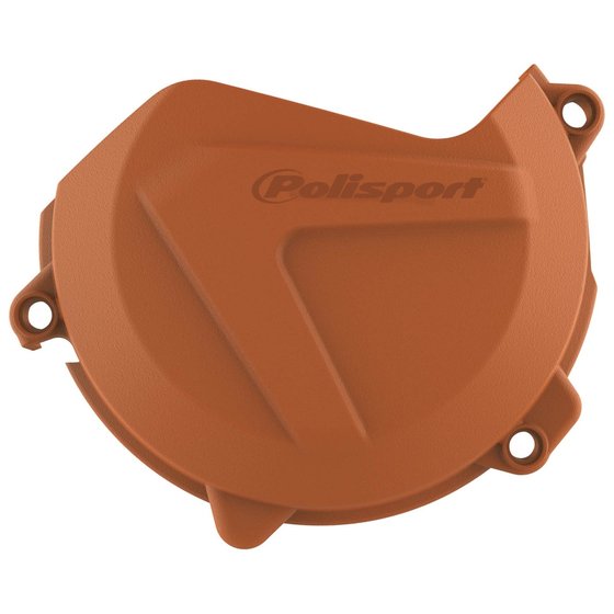 450 EXC-F (2017 - 2019) clutch cover protector orange | POLISPORT