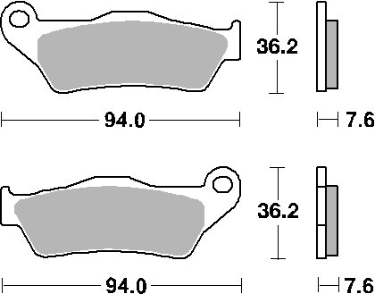 450 SX-F (2003 - 2023)  sbs brakepads sintered | SBS