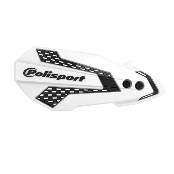 250 SX (2014 - 2022) mx flow handguards in white/black | POLISPORT