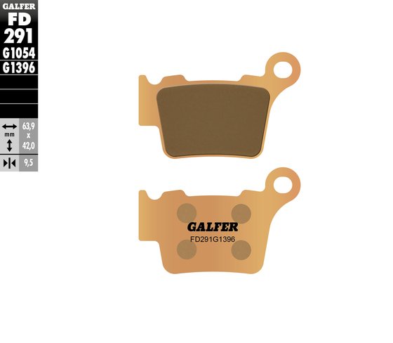 300 EXC (2003 - 2023) street sinter brake pad | GALFER