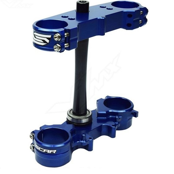 500 EXC-F (2014 - 2023) scar triple clamps - tc/fc 125-450 14-22 te/fe 125-501 14-23 offset:22mm blue co | SCAR