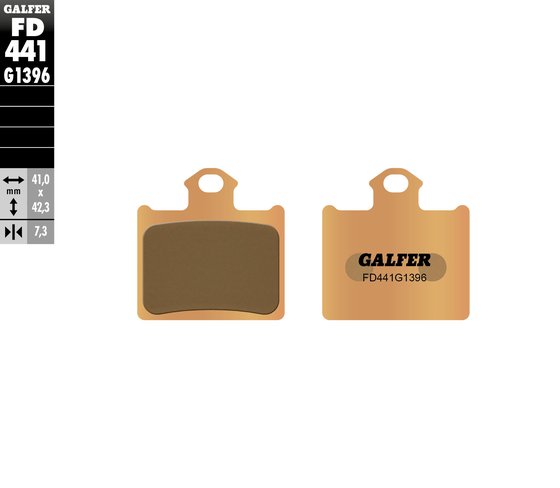 FREERIDE 350 (2012 - 2017) sintered metal brake pad | GALFER