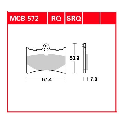 250 MX (1987 - 1987) all round ceramic brake pads | TRW