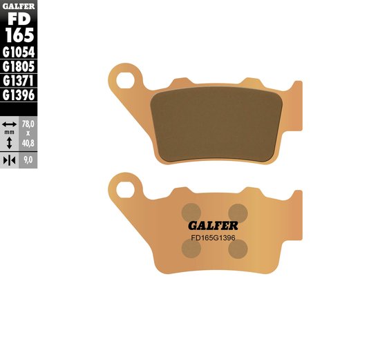 250 SX (1990 - 2006) street sinter brake pad | GALFER