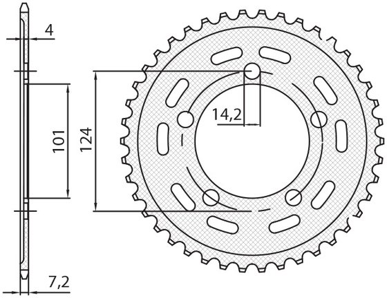 990 SUPER DUKE R (2008 - 2013) rear steel sprocket - 41 teeth, 525 pitch | SUNSTAR SPROCKETS