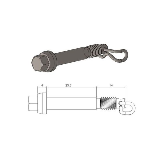 65 SX (2002 - 2023) moto-master brake pad pin | MOTO-MASTER