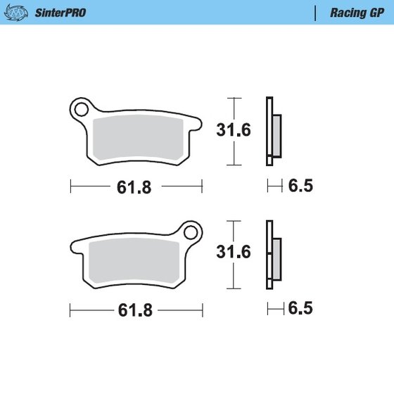 65 SX (2009 - 2021) brake pads | MOTO-MASTER