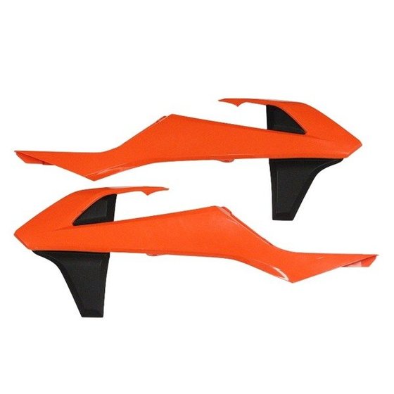 150 XC (2019 - 2019) radiator covers orange/black | POLISPORT