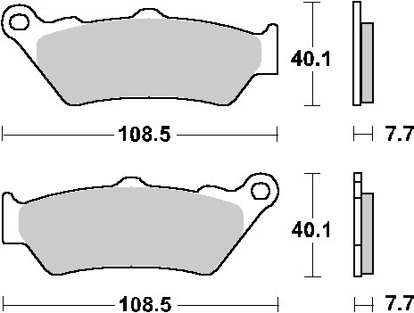 990 ADVENTURE (2006 - 2011)  sbs brakepads racing sintered | SBS