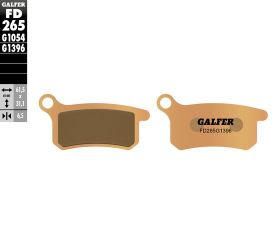 105 SX XC (2004 - 2010) sintered metal brake pad | GALFER