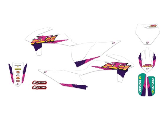 450 SX-F (2019 - 2022) complete sticker set (decals) | BLACKBIRD