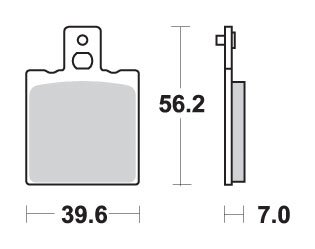 640 LC4 DUKE (1999 - 2002) brakepads ceramic | SBS