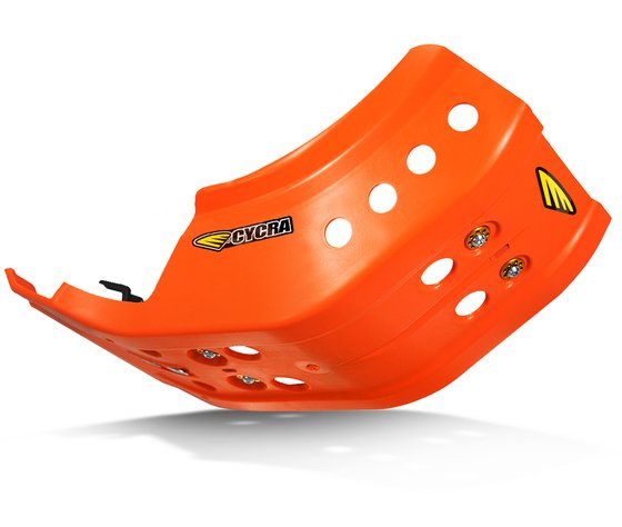 250 EXC (2013 - 2015) full armor skid plate - ktm orange | CYCRA