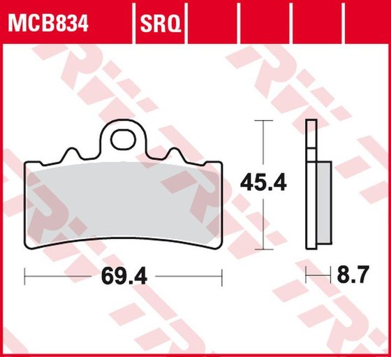 250 DUKE (2020 - 2020) organic street brake pad | TRW