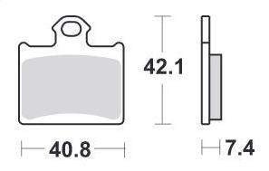 FREERIDE 350 (2012 - 2017) brakepads racing sintered | SBS