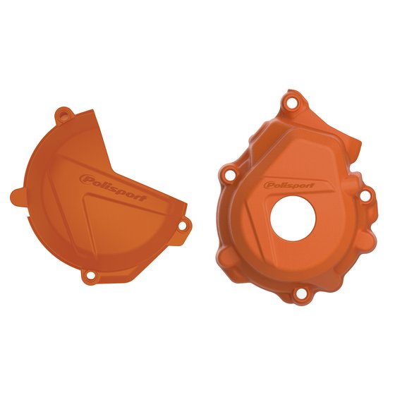 250 XC-F (2016 - 2022) alternator cover and clutch cover protection set | POLISPORT