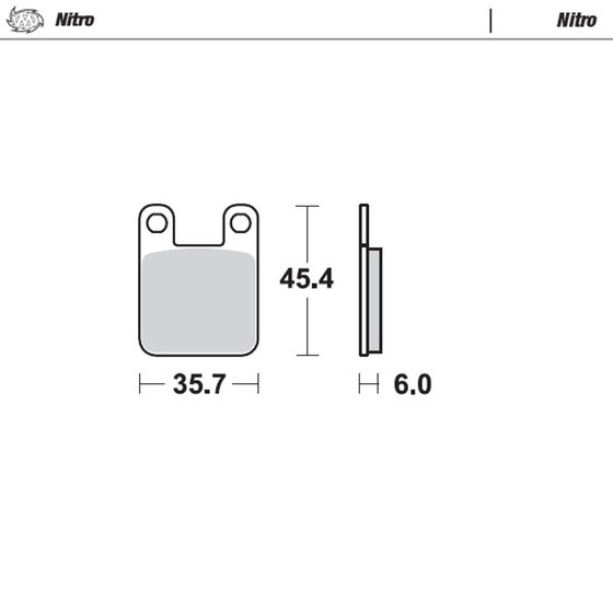 65 SX (2000 - 2001) nitro offroad brake pad | MOTO-MASTER