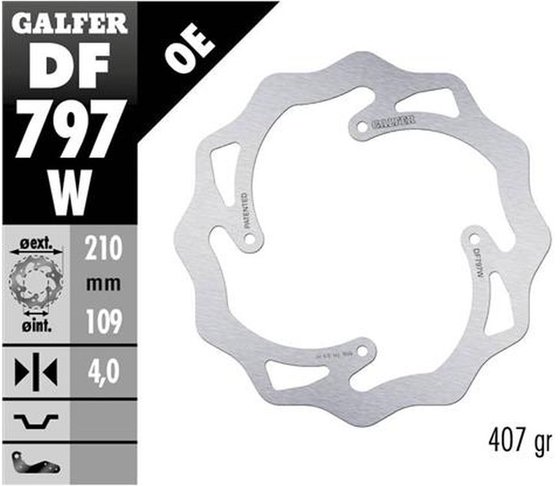 150 SX (2015 - 2018) wave® rotor | GALFER