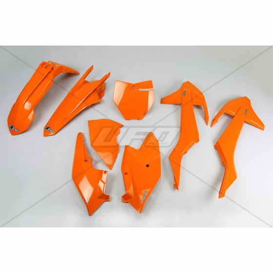 250 SX (2017 - 2018) ufo plastic kit 5-parts orange 127 ktm sx/sxf125-525 16-18 | UFO